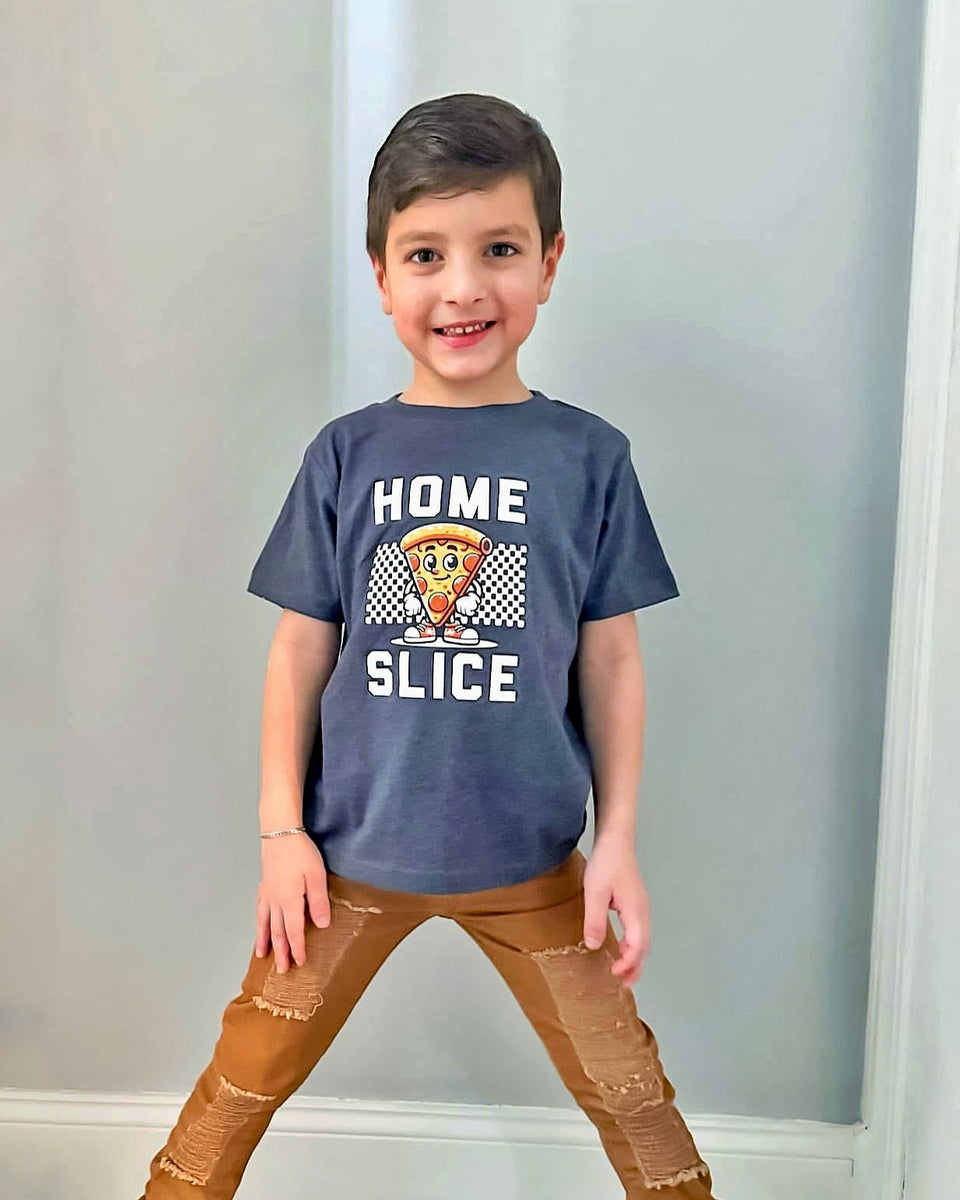 Home Slice Tee for Kids - Pizza T-Shirt – Ledger Nash