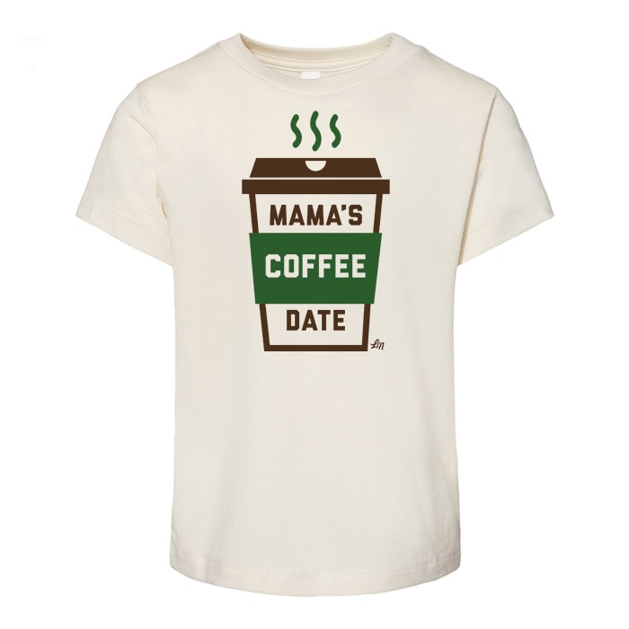 "Mama Needs Coffee" Graphic Tee - Women's Funny T-Shirt, Cotton Blend Short Sleeve Top - View #10