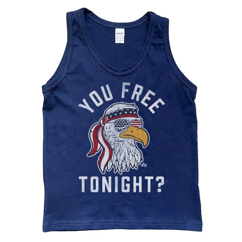 You Free Tonight? Kids Tank Top - Ledger Nash Co