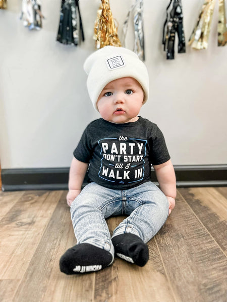 Party Don't Start Til I Walk In Kids Tee - Model 3