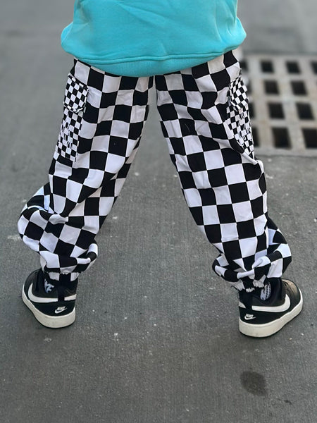 CHECK REMIX FLAME • CARGO JOGGERS