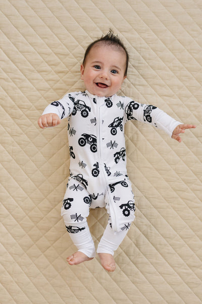 Bamboo Zip Romper | Monster Blaze