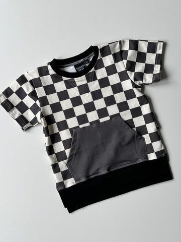 CHECKERED COLOR BLOCK • TOP