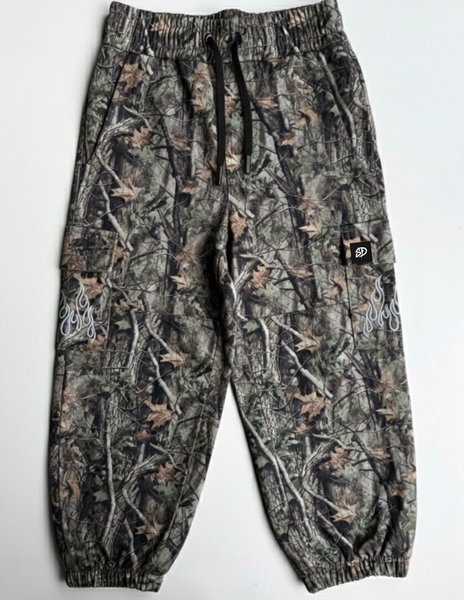 CAMO FLAME • CARGO JOGGERS