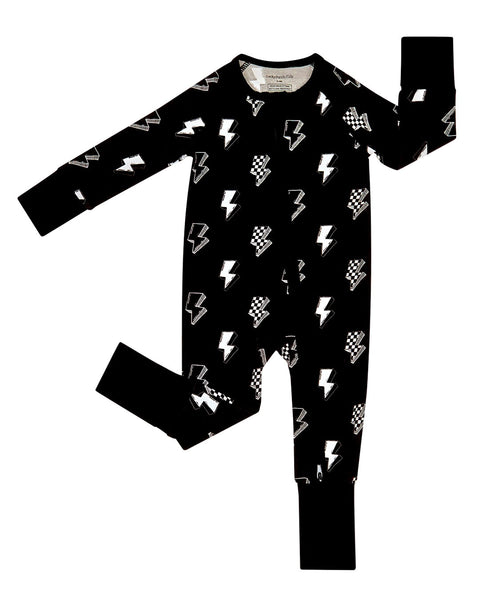 Bamboo Zip Romper | Ink Bolts