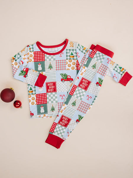 Bamboo Two Piece Set | Christmas Patchwork