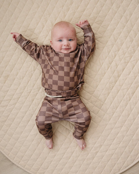 Jogger Set | Espresso Checkered