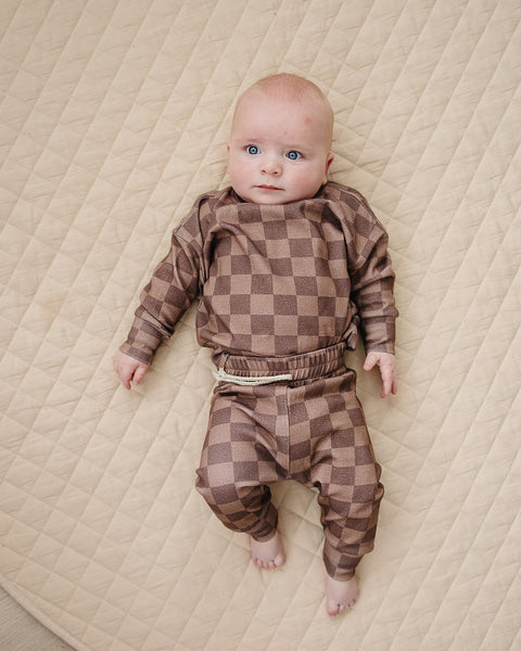 Jogger Set | Espresso Checkered