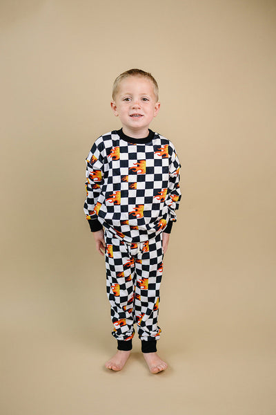 Jogger Set | Checker Blaze