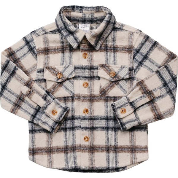 Cream Plaid Shacket
