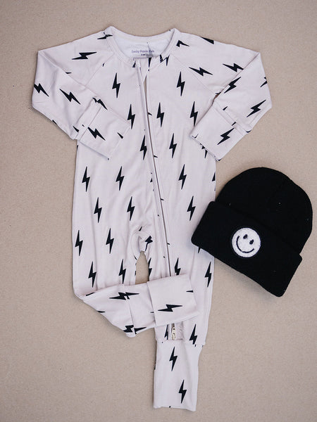 Bamboo Zip Romper | Little Bolt