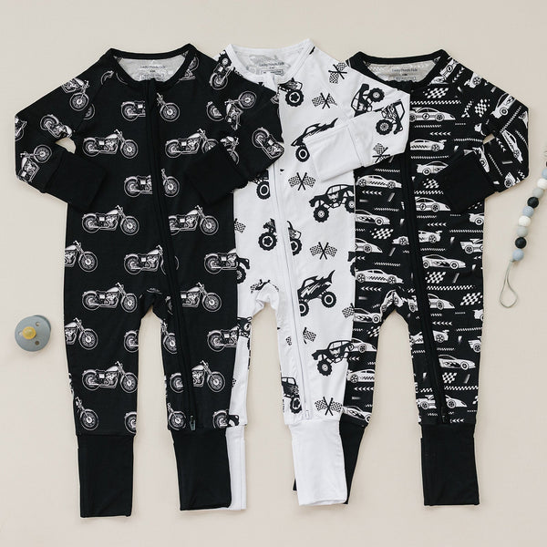Bamboo Zip Romper | Monster Blaze