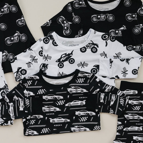Bamboo Two Piece Set | Race Cars