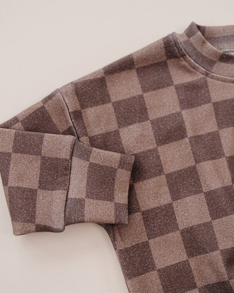 Jogger Set | Espresso Checkered