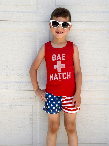 Bae Watch Kids Tank Top - Model 2 - Ledger Nash Co 