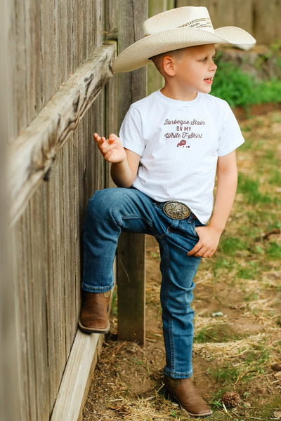 Barbeque Stain on my White T-Shirt - Model 4 - Ledger Nash Co