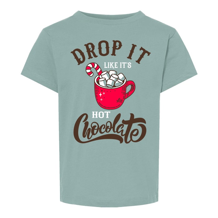 Drop it like it's hot (chocolate) kids holiday tee - Ledger Nash Co