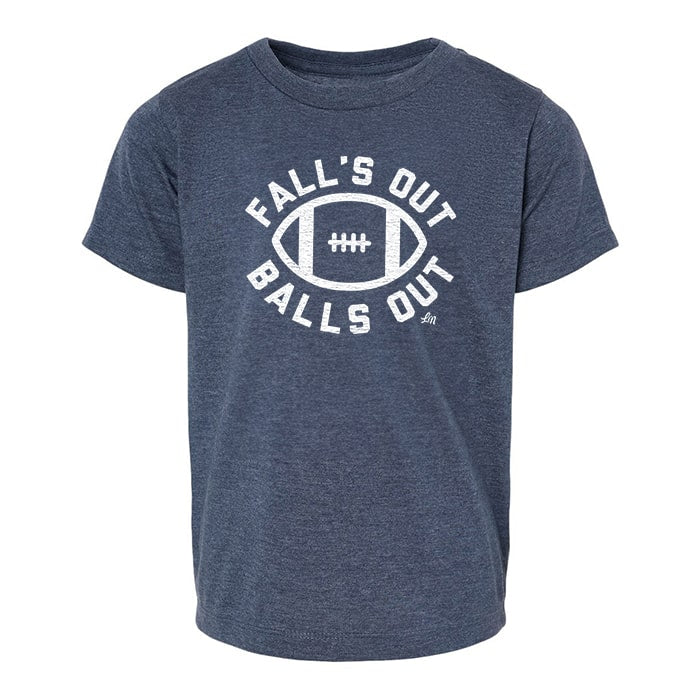 Falls Out Balls Out Tee - Heather Navy - Ledger Nash Co