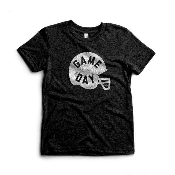 Game Day Kids Graphic Tee - Charcoal Black Triblend - Ledger Nash Co