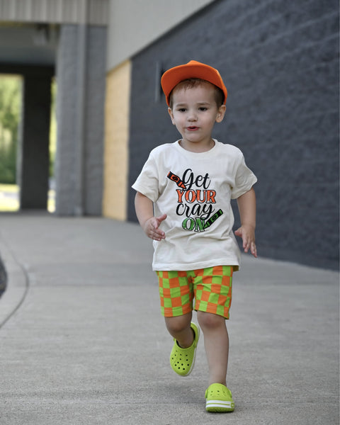 Get Your Cray-On Kids Tee - Model1 - Ledger Nash Co