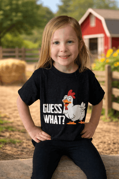 Guess What? Chicken Butt Kids Tee - Ledger Nash Co - Model 1