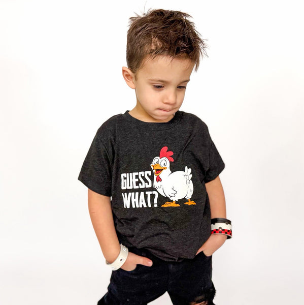 Guess What? Chicken Butt Kids Tee - Ledger Nash Co - Model 2