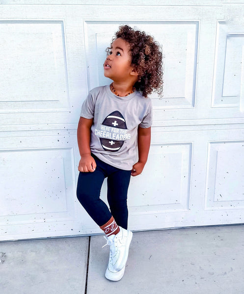Here for the Cheerleaders Kids Tee - Model 2 - Ledger Nash Co