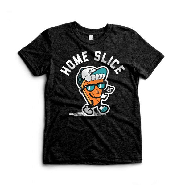 Home Slice Kids Tee - Black - Ledger Nash Co