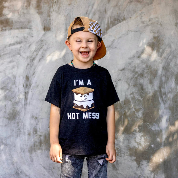 I'm a Hot Mess Smores Kids Tee - Model 1 - Ledger Nash Co