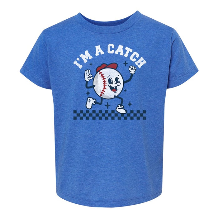 I'm A Catch Kids Baseball Tee - Ledger Nash Co