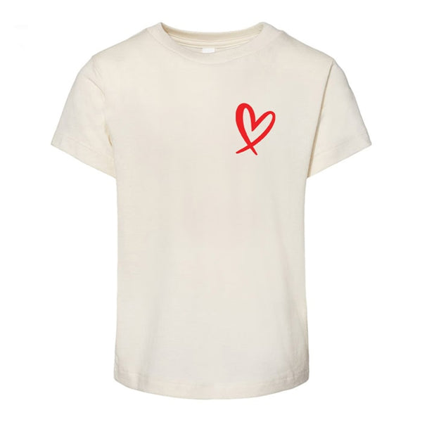 Jesus Has My Back Kids Tee - Front view - Ledger Nash Co