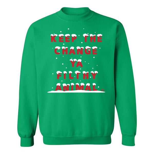 Keep the change ya filthy animal kids crewneck sweatshirt - Ledger Nash Co
