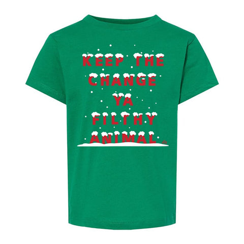 Keep the change ya filthy animal kids tee - Ledger Nash Co