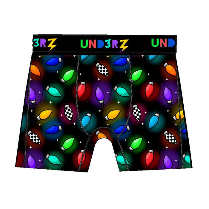 Twinkle Christmas Lights Kids Boxer Briefs - Ledger Nash Co