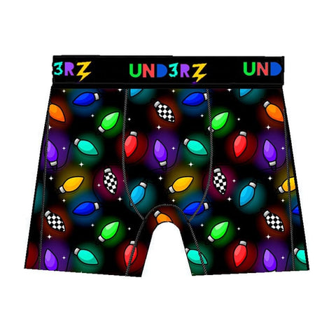 Twinkle Christmas Lights Kids Boxer Briefs - Ledger Nash Co