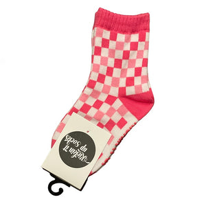 Kids Socks - Pink Checkered - Ledger Nash Co