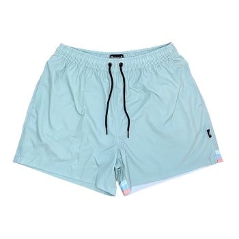 Kids Seafoam Swim Trunks - Front - Ledger Nash Co