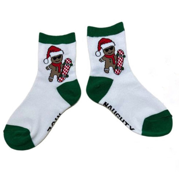 Kids Christmas Socks - Gingerbread Man - Ledger Nash Co