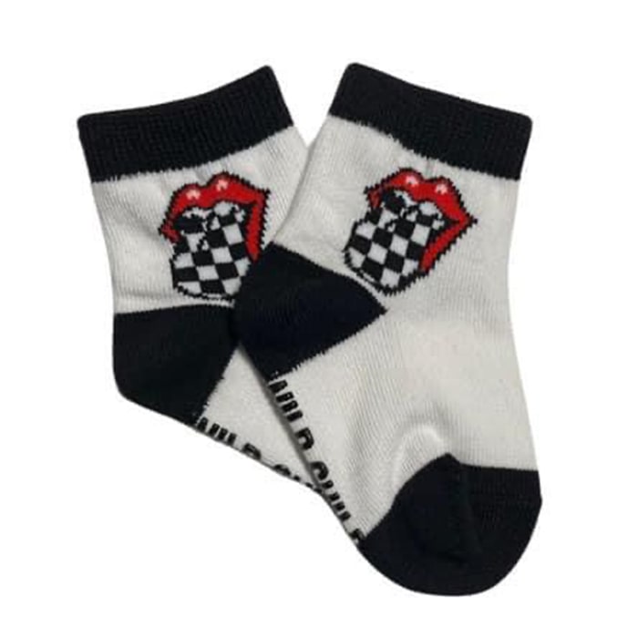 Kids Socks - Wild Thing - Mouth with Checkered Tongue