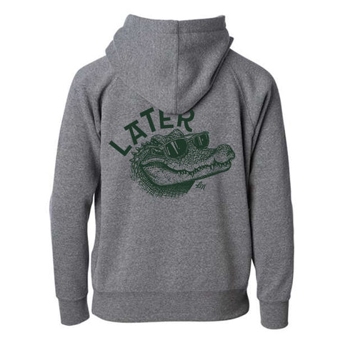 Later Gator Kids Zip Hoodie - Back View - Ledger Nash Co
