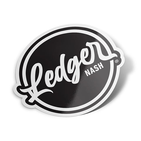 Ledger Nash Logo Sticker in Black