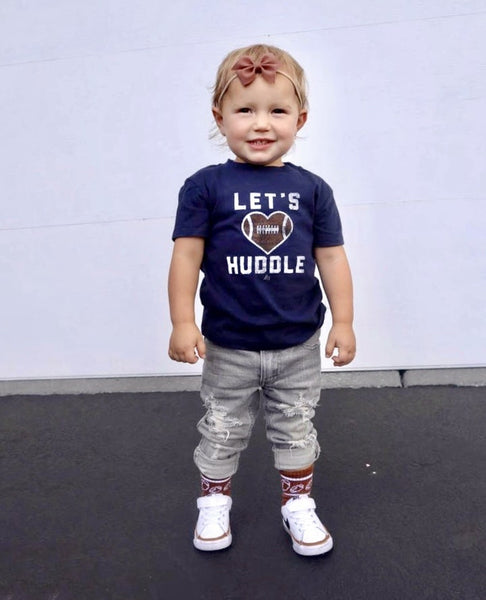 Let's Huddle kids tee - Model 1 - Ledger Nash Co