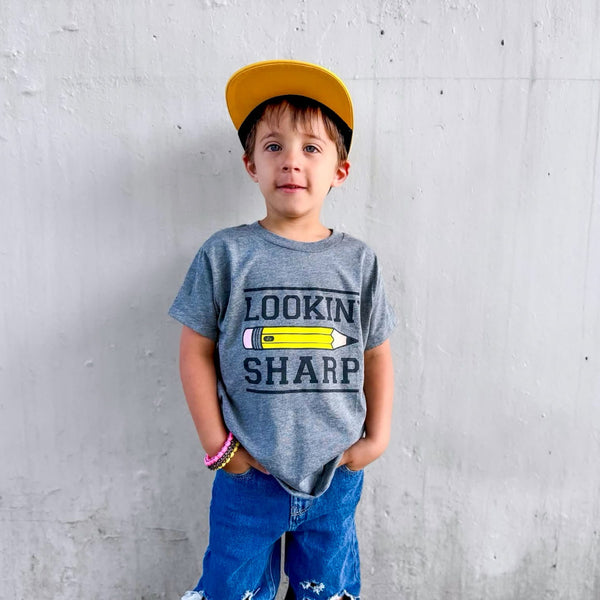 Looking Sharp Kids Pencil Tee - Ledger Nash Co - Model 1