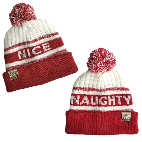 Naughty & Nice Kids Reversible Beanie