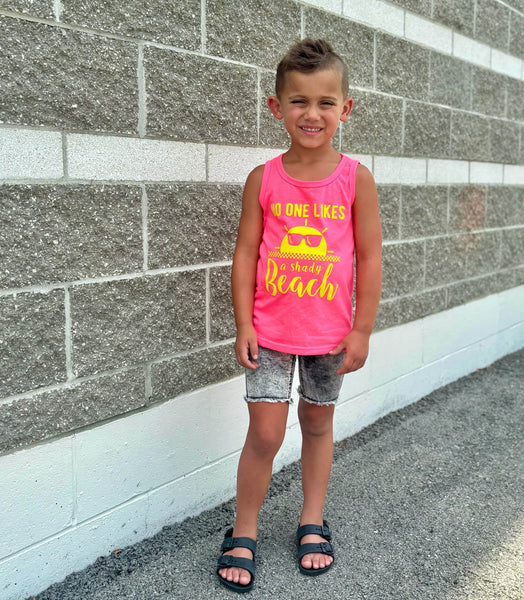 No one likes a Shady Beach Kids Tank Top - Model 1 - Ledger Nash Co