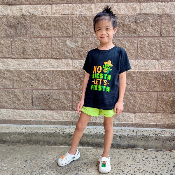 No Siesta Lets Fiesta Kids Tee- Model 2 - Ledger Nash Co