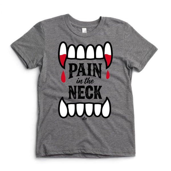 Pain in the Neck Kids Tee - Vampire Halloween T-shirt - Ledger Nash Co