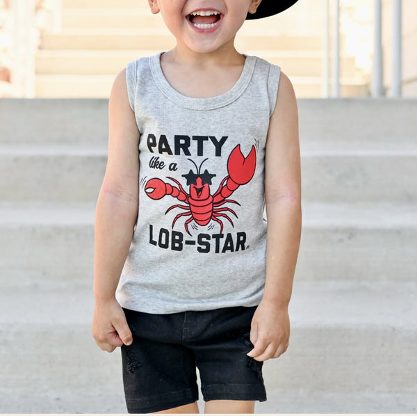 Party Like A Lob-Star Graphic Tank for Kids - Model 1 - Ledger Nash Co