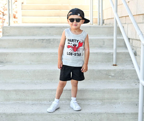 Party Like A Lob-Star Graphic Tank for Kids - Model 2 - Ledger Nash Co