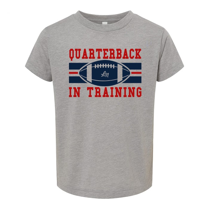 Quarterback in Training Kids Football Tee - Ledger Nash Co